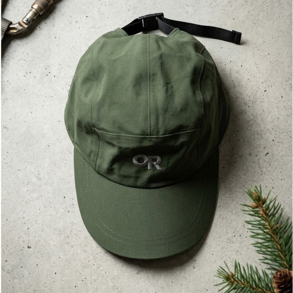 Outdoor Research OR Gore-Tex Waterproof Hat Green Seattle Rain Cap Gorpcore